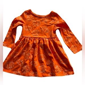 Cat & Jack Girl’s 18month Orange with Pumpkins Dress 🎃